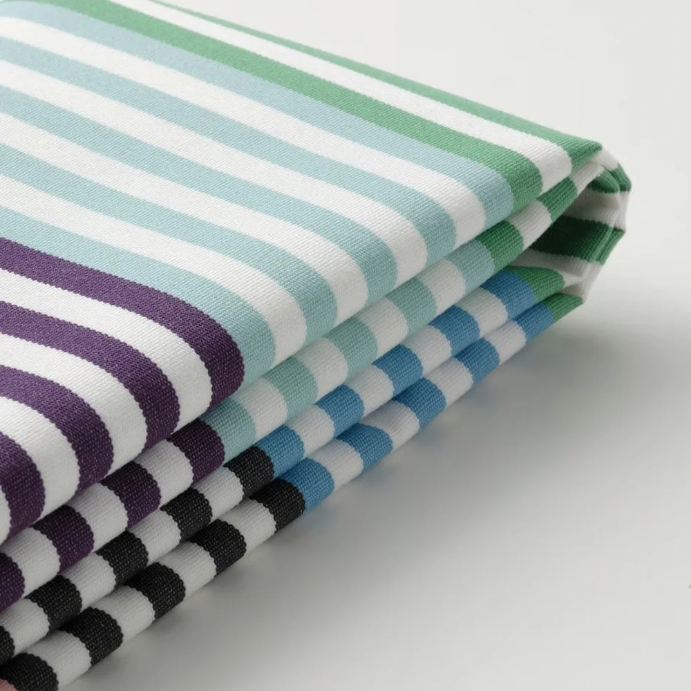 2 Colorful Striped Decorative Pillow Covers